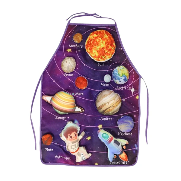 Top-Quality Maxbell Solar System Cognition Apron Early Education Toy for Preschool Children Unique
