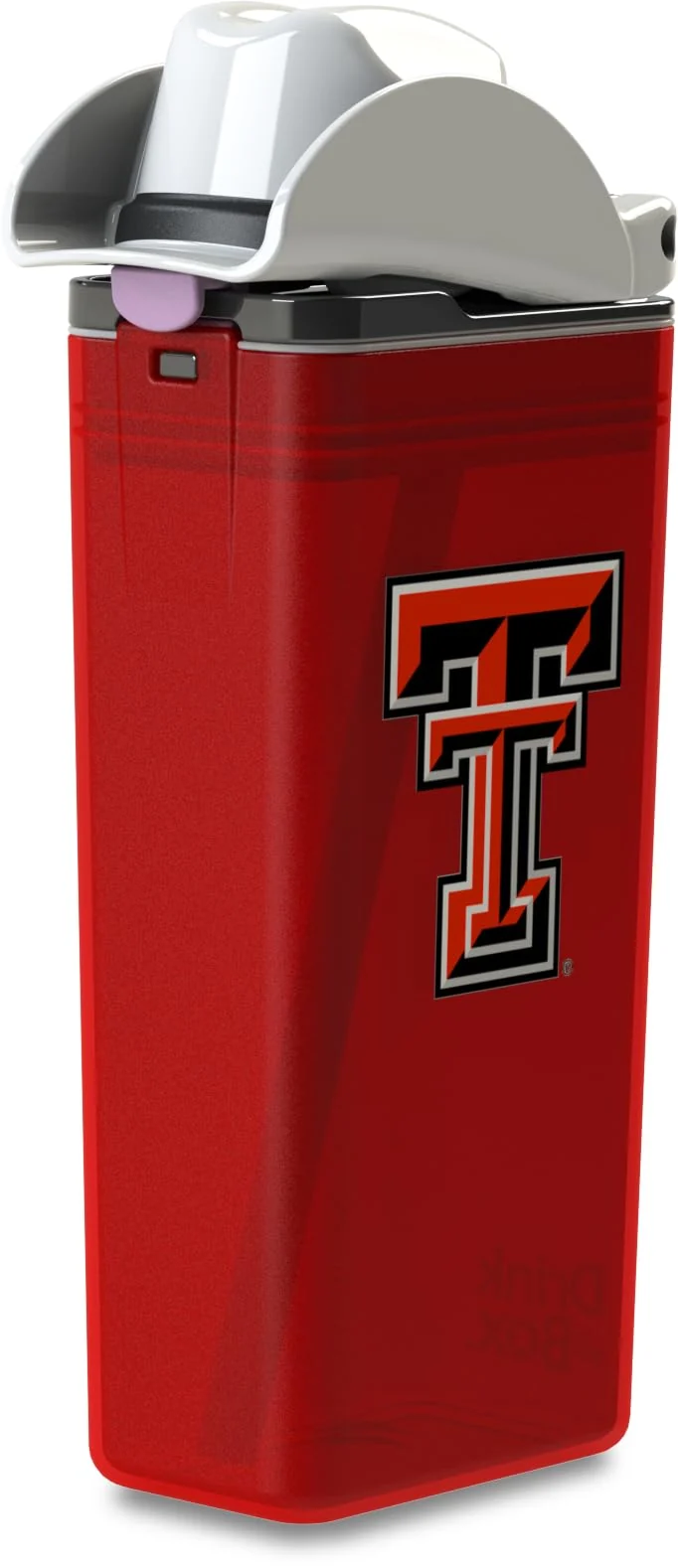 Responsible FUNTOPS Reusable Water Bottle ly Licensed NCAA Sports Bottle BPA Dishwasher Safe Red Raider 12 oz Drink in the Box - Texas Tech Premium