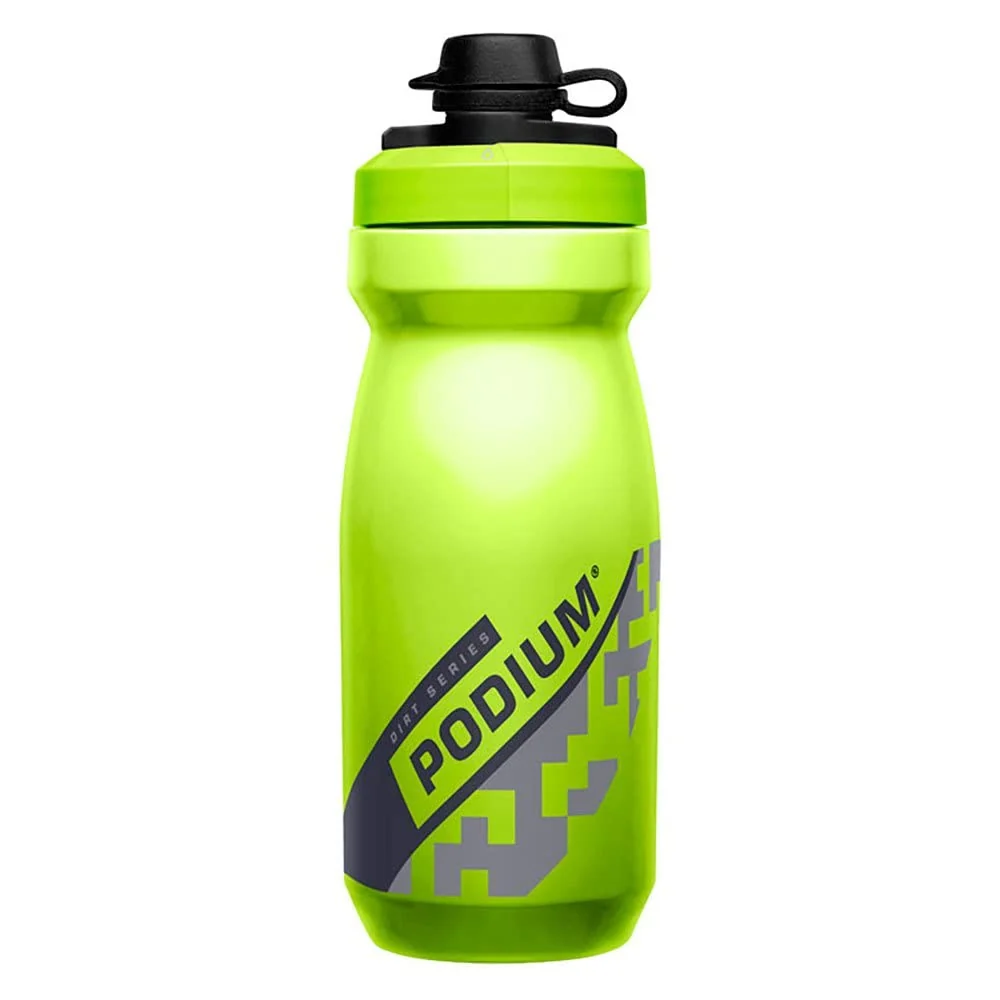 Original CamelBak Podium Dirt Series Mountain Bike Mud Cap Squeeze Water Bottle Lime 21oz Trendy