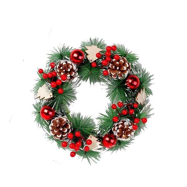 Premium Maxbell 30cm christmas Garland Tabletop Centerpieces for Door Xmas Decor Casual