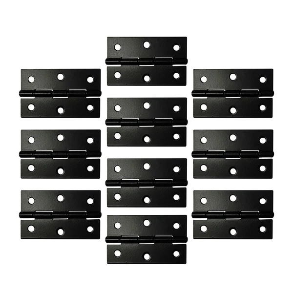Dependable Maxbell 10Pcs Metal Hinges Closing Hinge Connectors for Closet Cabinet Wooden Box Black High-End