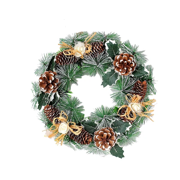 Clean Maxbell 12 inch Cones Wreath Autumn Farmhouse Ornament for Wedding Home Decoration Prestigious