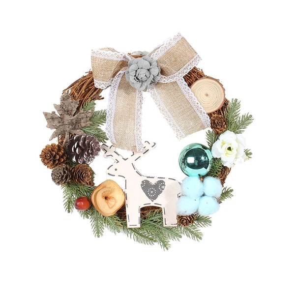 High-End Maxbell 11.81inch Xmas Wreath Christmas Garland for Fireplace Mantel Ornaments Fast