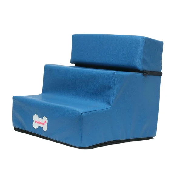 Premium Material Maxbell Pet Dog Stairs Dog Ramp Ladder Detachable Cover Anti Slip Climbing Bed blue High-Grade