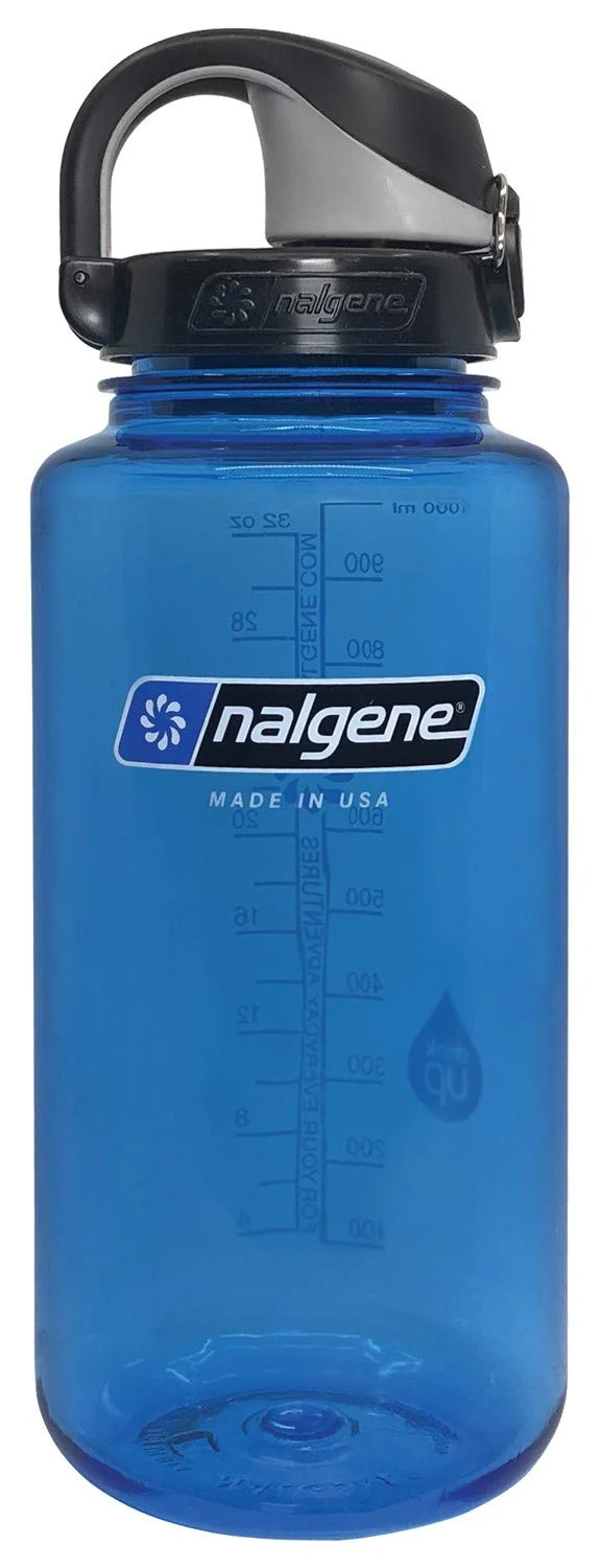 Prestigious Nalgene On The Fly BPA- Water Bottle Blue with Black 32 Oz Effective