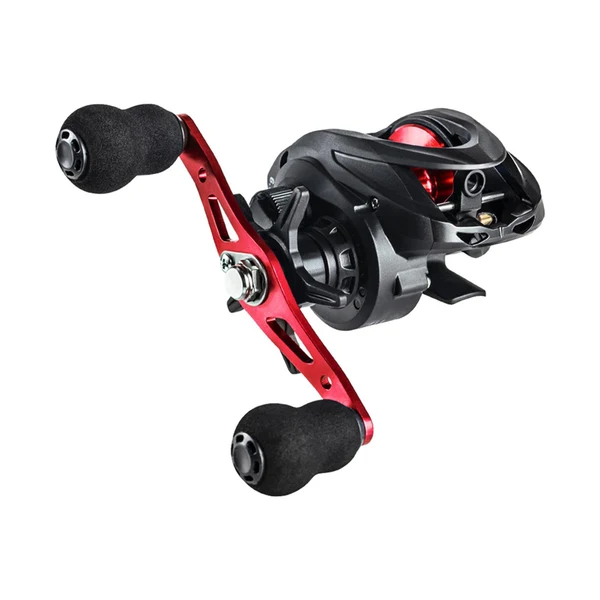 Contemporary Maxbell High Speed Baitcasting Fishing Reel 6.3 1 Saltwater 8kg Max Drag Red Right Hand Fine Crafted