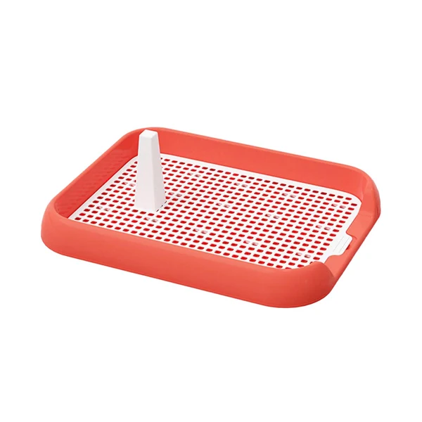 Fine Maxbell Dog Toilet with Urinary Column Mesh Grids Indoor Pet Training Toilet Tray Pink Versatile