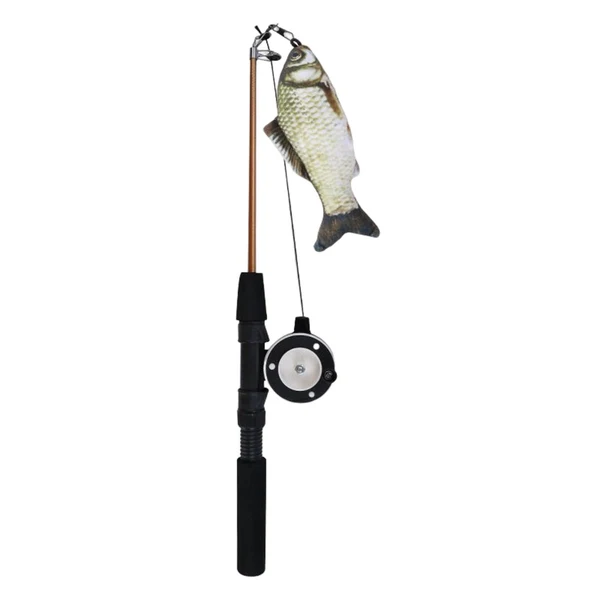 High-Quality Maxbell Cat Teaser Wand Toy Adjustable Training Interactive Retractable Fishing Pole Grass Carp Fine Crafted
