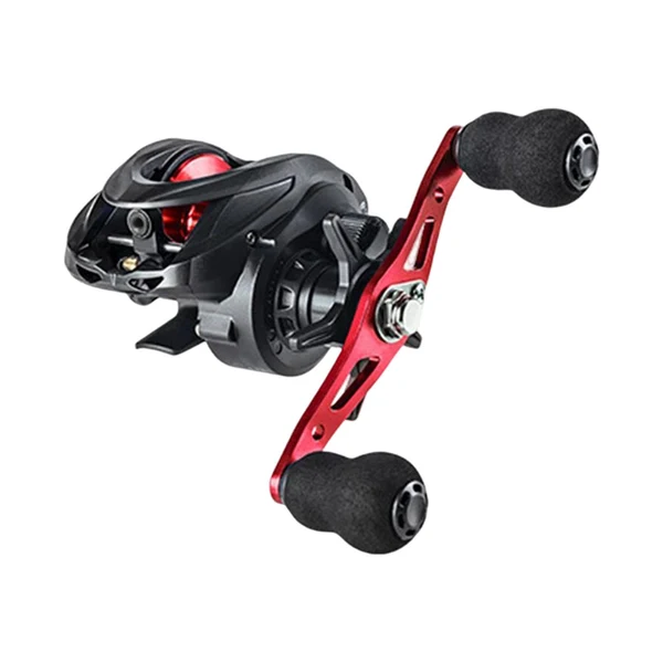 Professional Maxbell High Speed Baitcasting Fishing Reel 6.3 1 Saltwater 8kg Max Drag left red User-Friendly