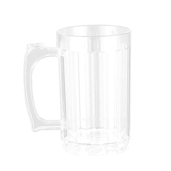 Crafted Maxbell Clear Beer Mug Barware Drinkware Beverage Cup Unbreakable for Home 400ml Solid