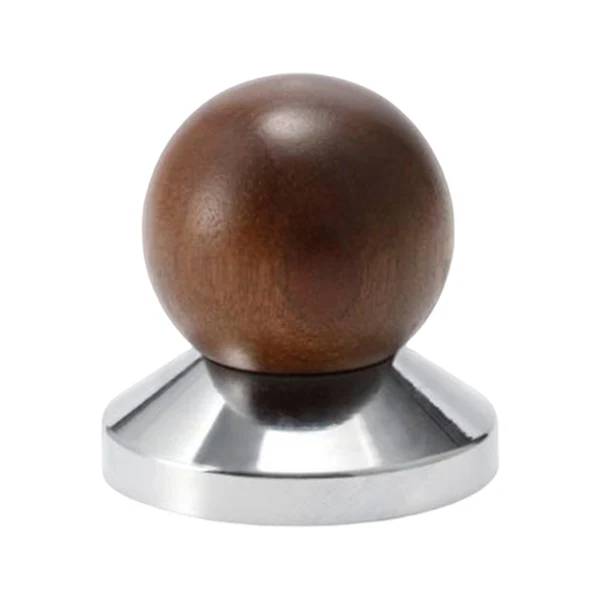 Sophisticated Maxbell Professional Espresso Press Tamper Wooden Ergonomics Handle Flat Base Mini 53mm Innovative
