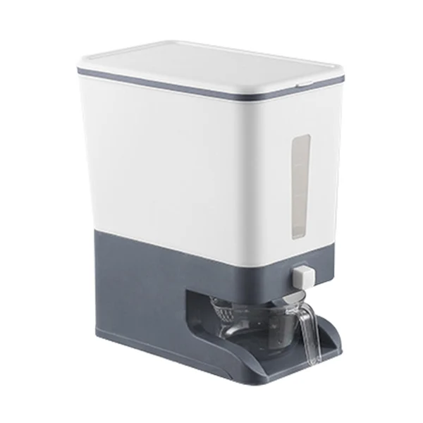 Trendy Maxbell Rice Dispenser Multifunctional Storage Container Ce Dispenser for Rice Gray Superior