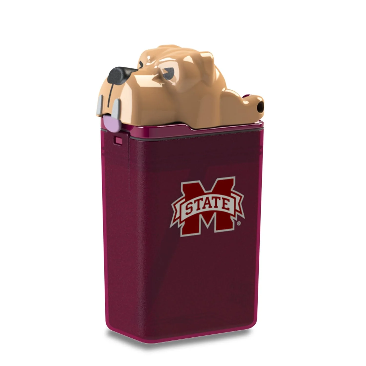 Soft FUNTOPS Reusable Water Bottle ly Licensed NCAA Sports Bottle BPA Dishwasher Safe Mississippi State University Bully Mascot Advanced