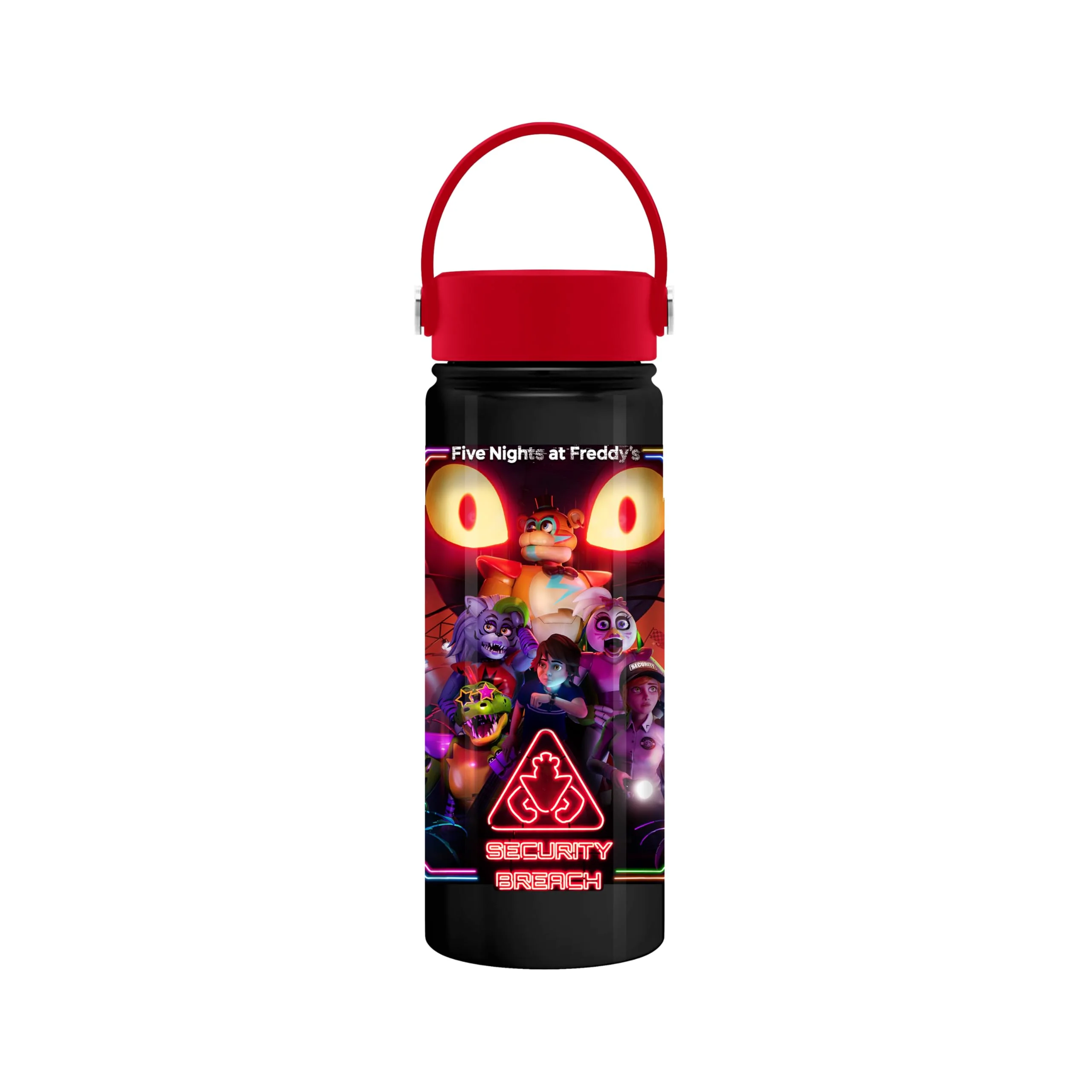 Consistent Silver Buffalo Five Nights at Freddy's Stainless Steel Water Bottle with Swivel Handle Featuring Gregory Vanny Glamrock Freddy Glamrock Chica Selected