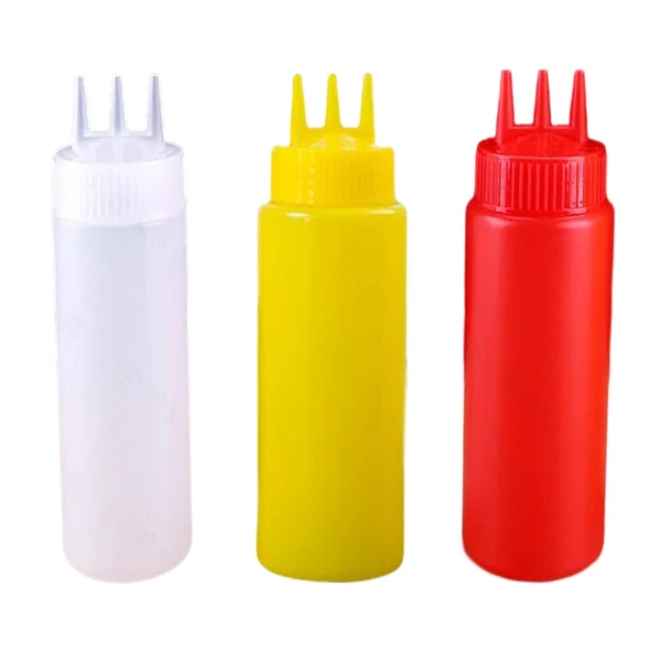Genuine Maxbell 3x Ketchup Bottle press Container press Sauce Bottle for Condiments 650ml High-Grade