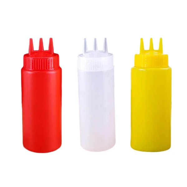 Pure Maxbell 3x Ketchup Bottle press Container press Sauce Bottle for Condiments 450ml Selected