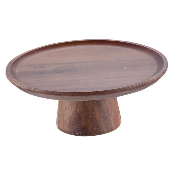 Elegant Maxbell Wood Cake Stand Dessert Display Plate Serving Tray for Table Pies Wedding L Versatile