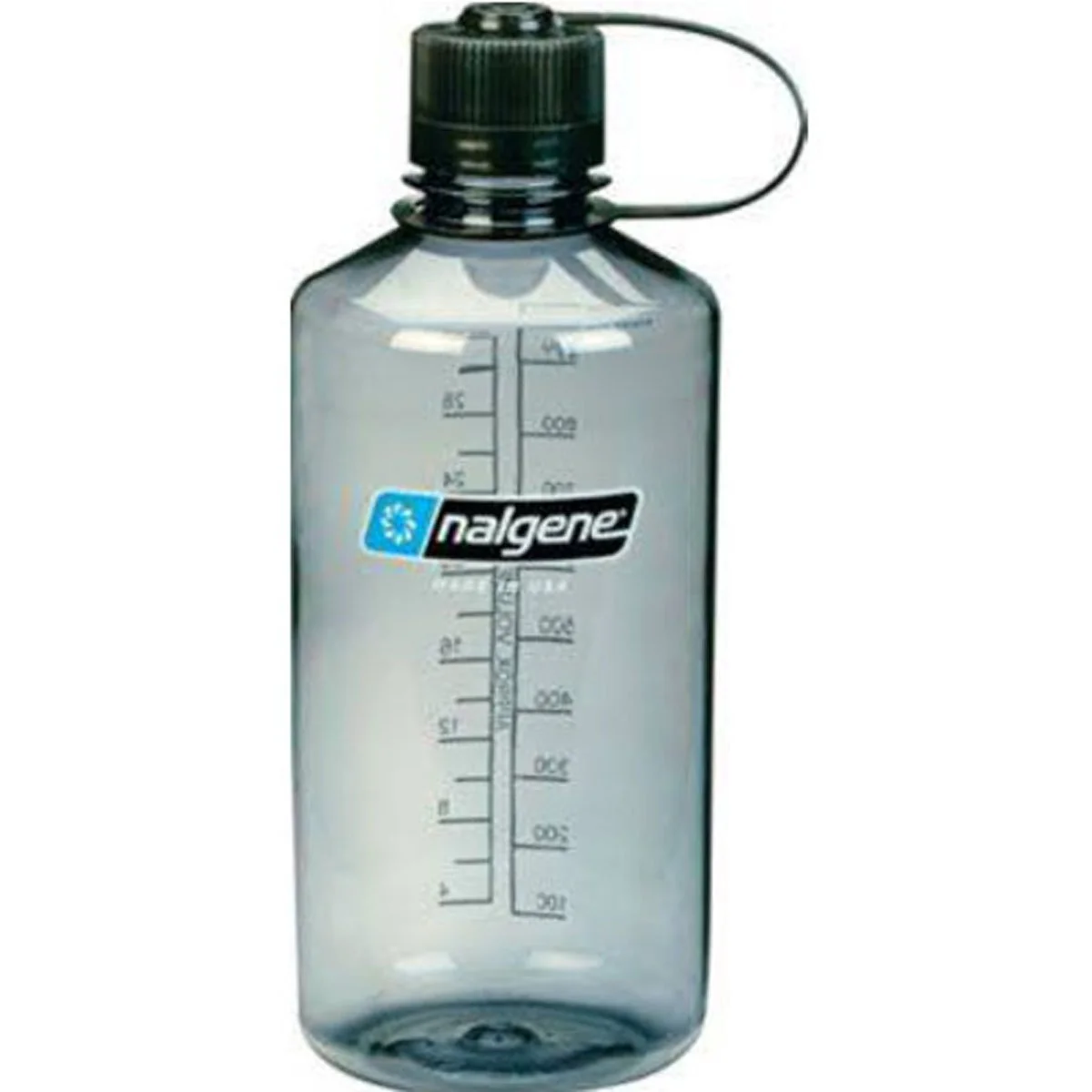 Practical Nalgene Tritan Narrow Mouth BPA- Water Bottle Gray 32 oz Secure