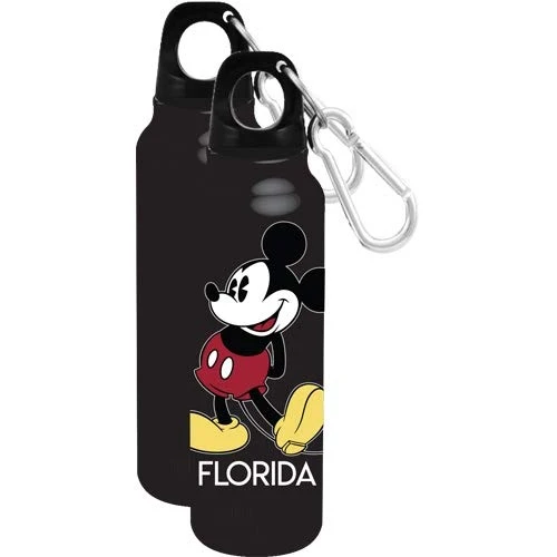 First-Class 1928 Mickey Aluminum Water Bottle Black Florida Namedrop Comfortable