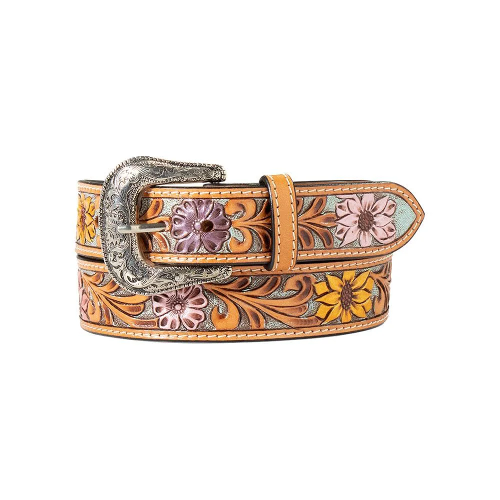 Optimized ARIAT Women's Western Sunflower and Daisy Belt Multicolored X-Large Consistent