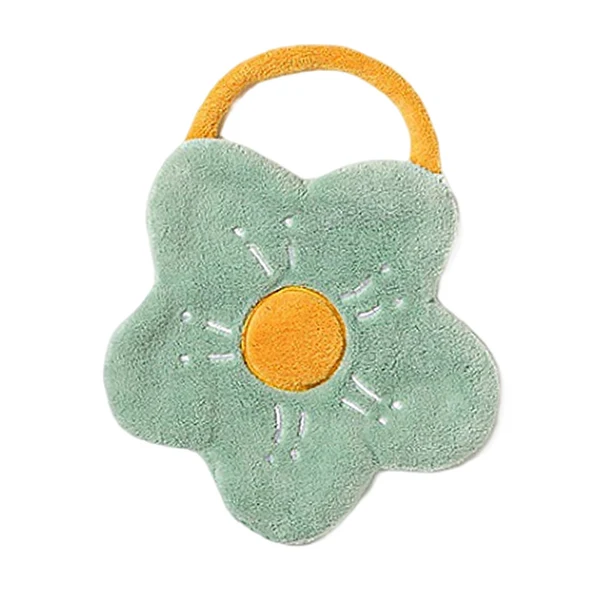 Original Design Maxbell Hand Towel with Hanging Quick Drying Absorbent for Bedroom Washable Reusable Green Pure