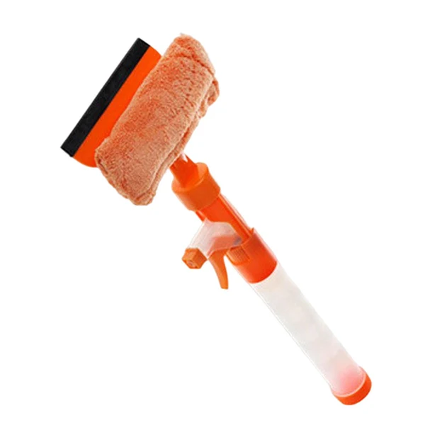 Genuine Maxbell Window Squeegee Cleaner Scrubber with Cloth Glass Wiper for Wall Outside Orange Innovative