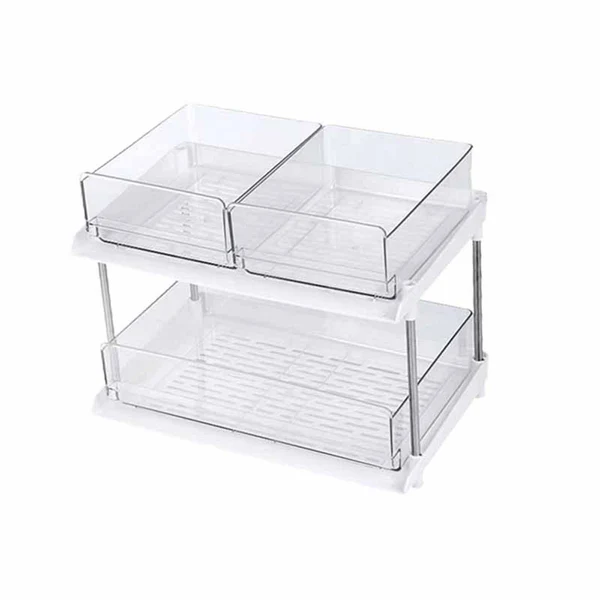 Elite Maxbell Desk Organizer with Drawer Detachable for Bathroom Countertop three layers Flexible
