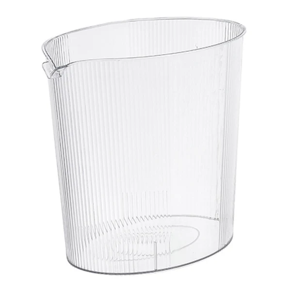 Unique Maxbell Trash Can Waste Paper Basket Rubbish Bin Transparent for Office Toilet White Elegant