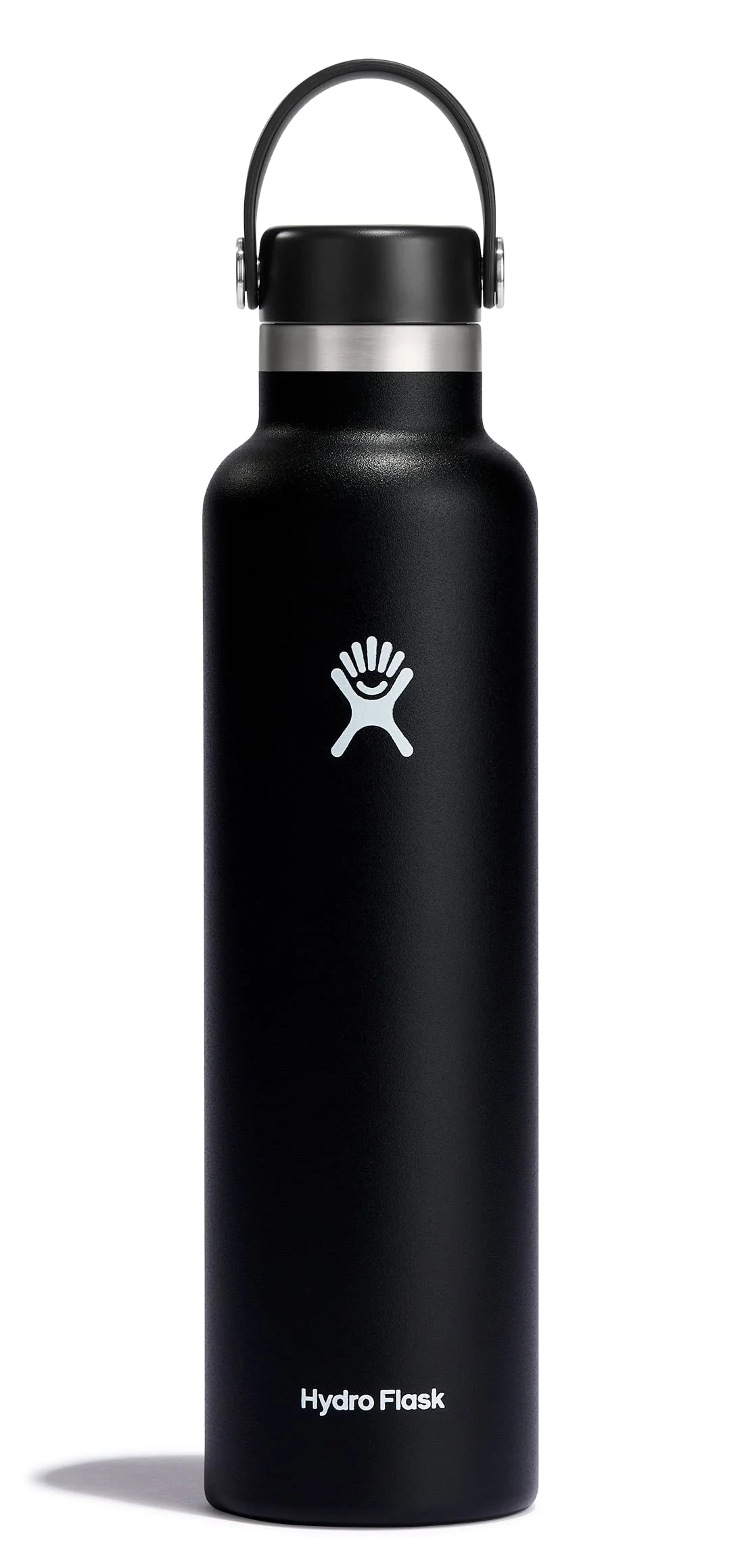 Convenient Hydro Flask Water Bottle - Insulated Stainless Steel - Non Spill Leakproof in 24 Oz Black High-Performance