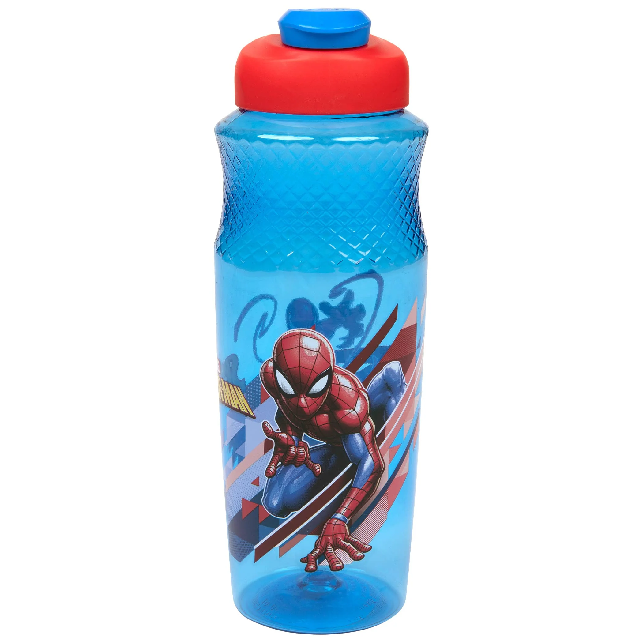 Relaxed United Pacific Designs Spider-Man Character 30oz Sullivan Water Bottle Blue Red Secure