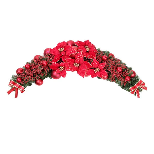 Trusted Maxbell Wedding Arch Flowers Green Leaves Floral Swag for Backdrop Festival Ceremony Red Dependable