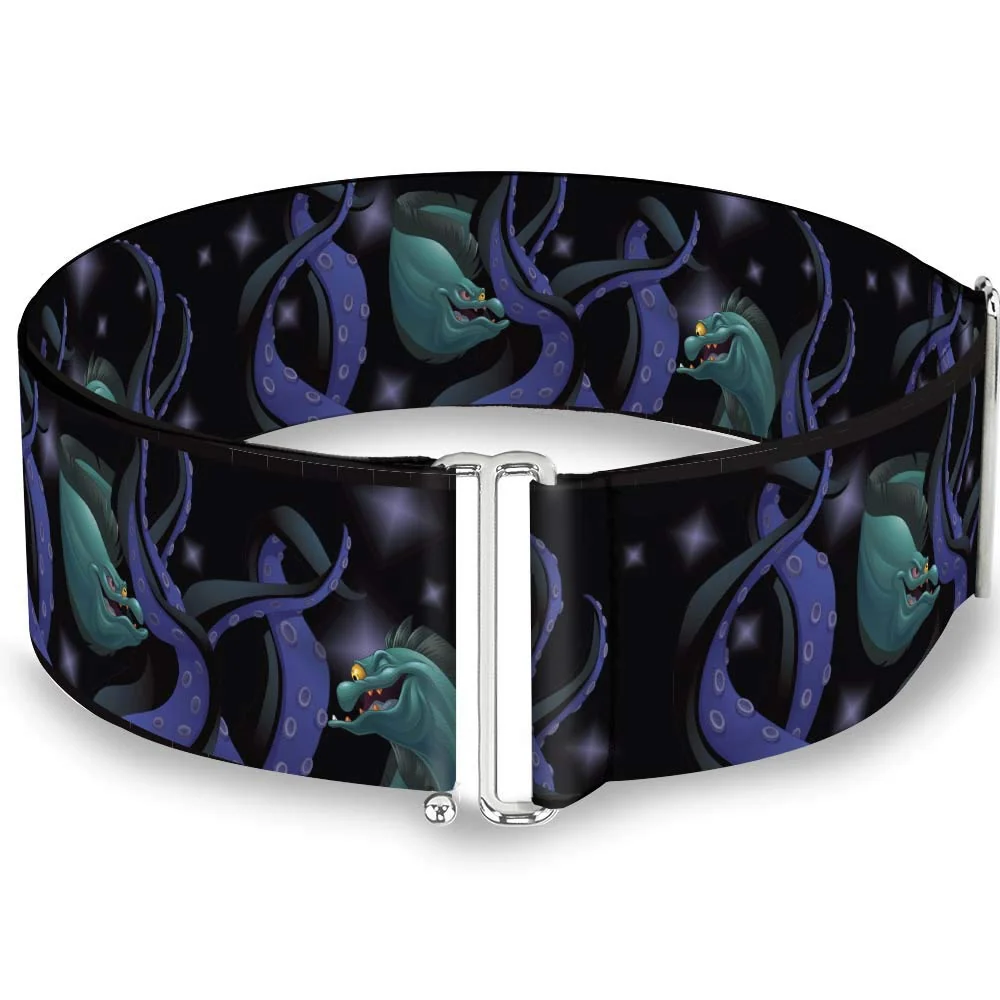 Carefully Designed Buckle-Down womens Cinch Flotsam Jetsam Ursula Tentacles 23 to 42 Inch Belt Multicolor Inch US Elite