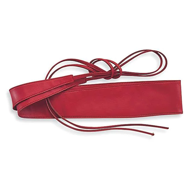 Functional Wrap-tie Belt for Women Soft Faux Leather Obi Belt Cinch For Dress Wrap Around Wide Waistband Top-Quality