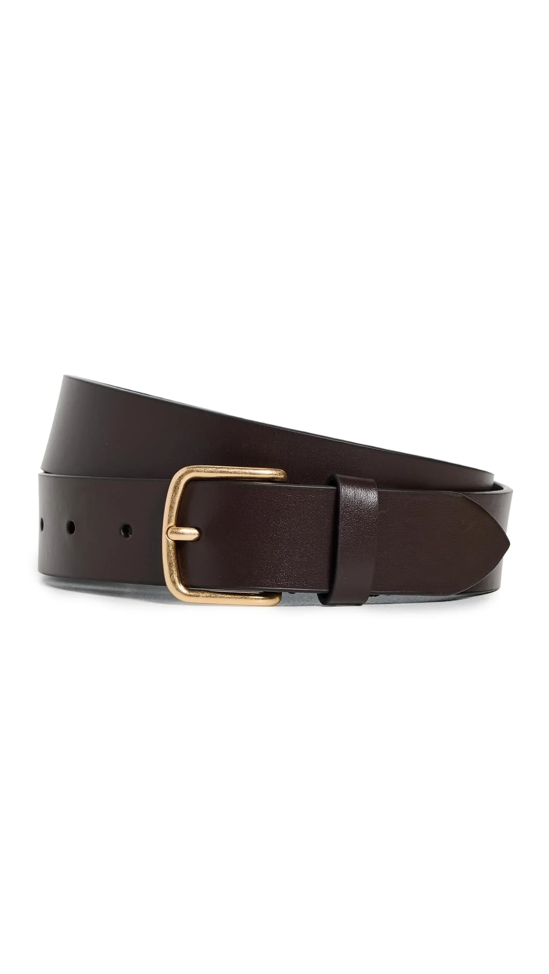 Classic Vince Women's 32mm Flat Belt Cacao Brown M Genuine