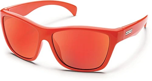 Minimalist Suncloud Wasabi Polarized Sunglasses Small Kids Size in Orange Red Mirror Casual