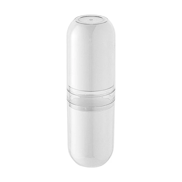Premium Maxbell Travel Toothbrush Holder Containers Wash Cup Holder Carrier for Traveling White Sophisticated