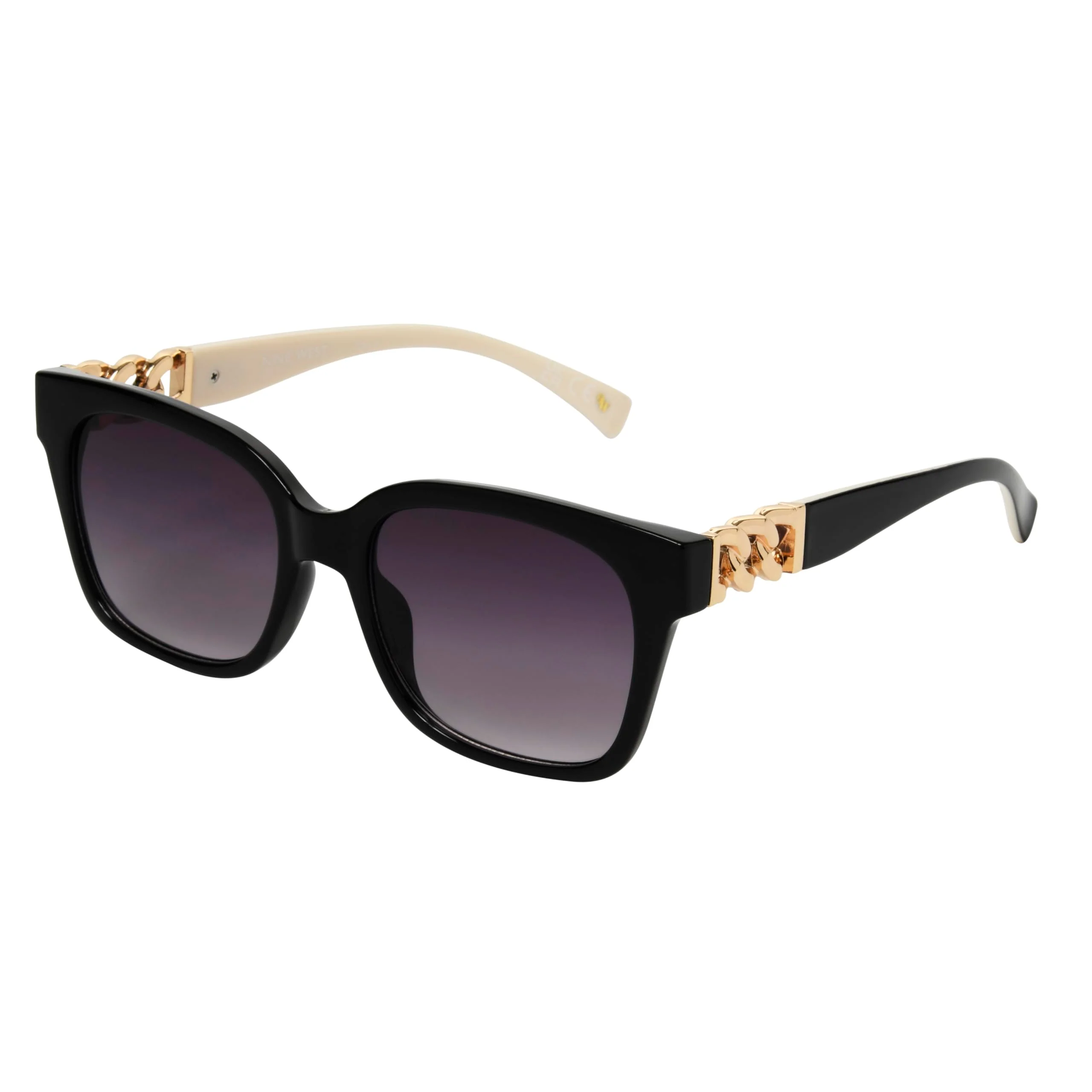 Outstanding Nine West Women's Katia Sunglasses Square Black 55mm Relaxed