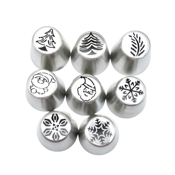 Pure Maxbell 8 Pieces Piping Tips kit Decorating Tools Baking Supplies for Cream Classic