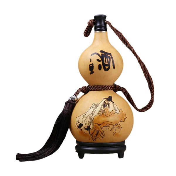 Pure Maxbell Hip flasks Gourd with Tassel Durable liquors Flagon for Outdoor Accessories 150ml Fine Crafted