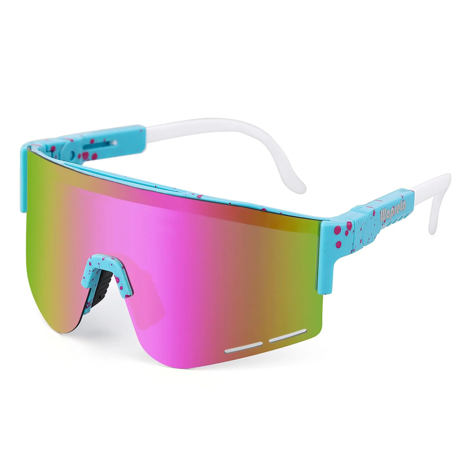 Safe Wapreta Youth Baseball Sunglasses Men and Women Polarised Sports Sunglasses TR90 Adjustable Cycling Glasses Driving Running C4 Verified