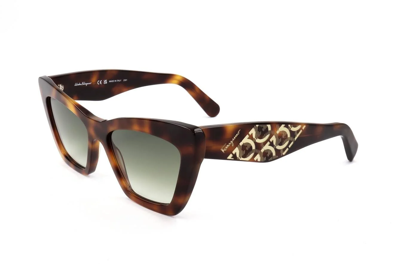 Functional FERRAGAMO Sunglasses SF 1081 SE 214 Tortoise Excellent