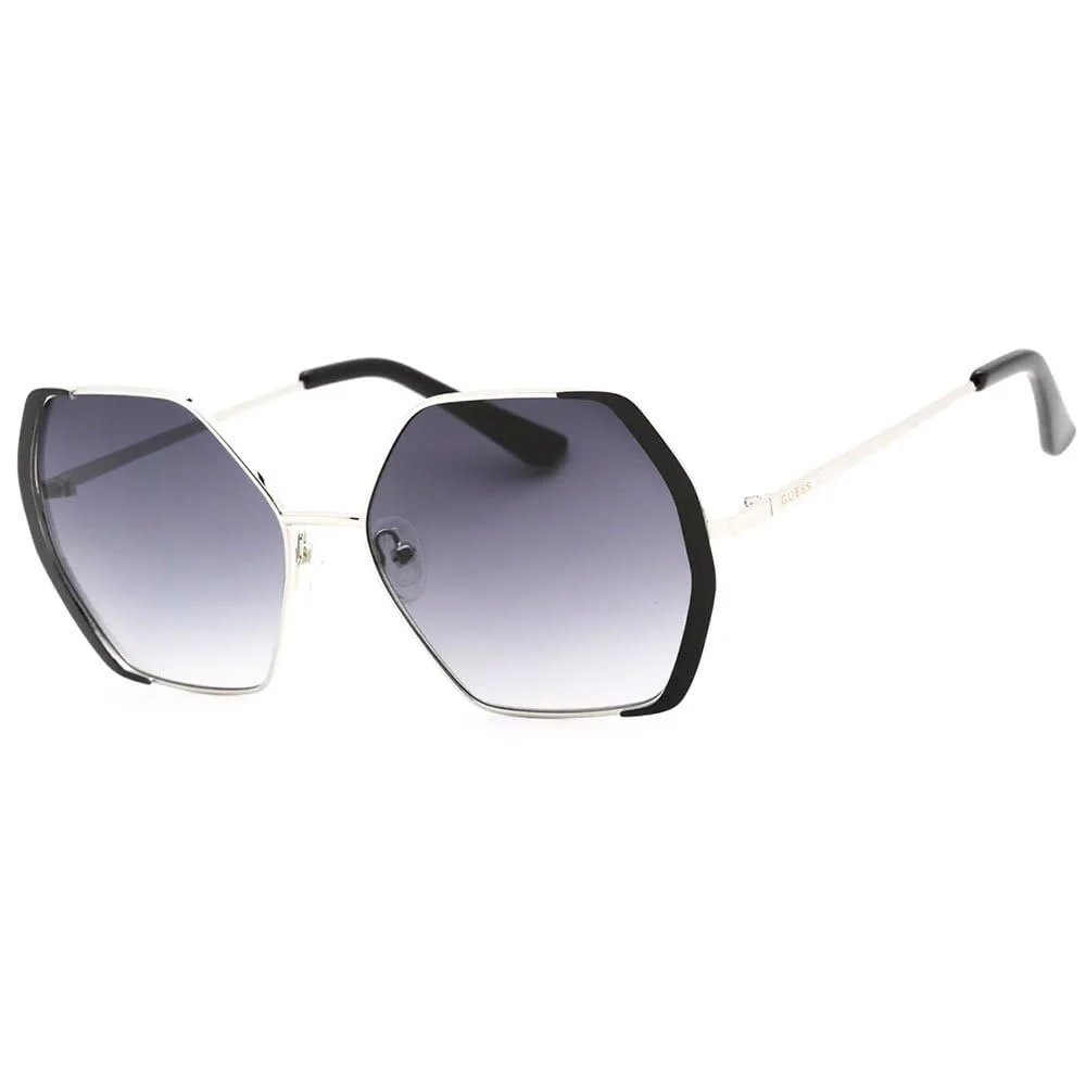 Proven GUESS Factory Smoke Gradient Geometric Ladies Sunglasses GF0387 10B 57 Fine Crafted