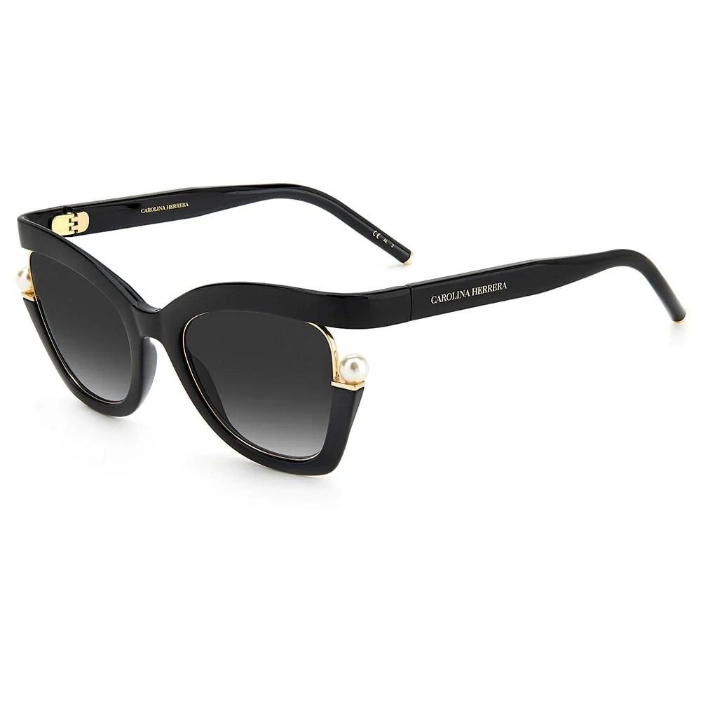 Elite Carolina Herrera CH 0002 S Black Dark Grey Shaded 53 21 140 women Sunglasses Dependable