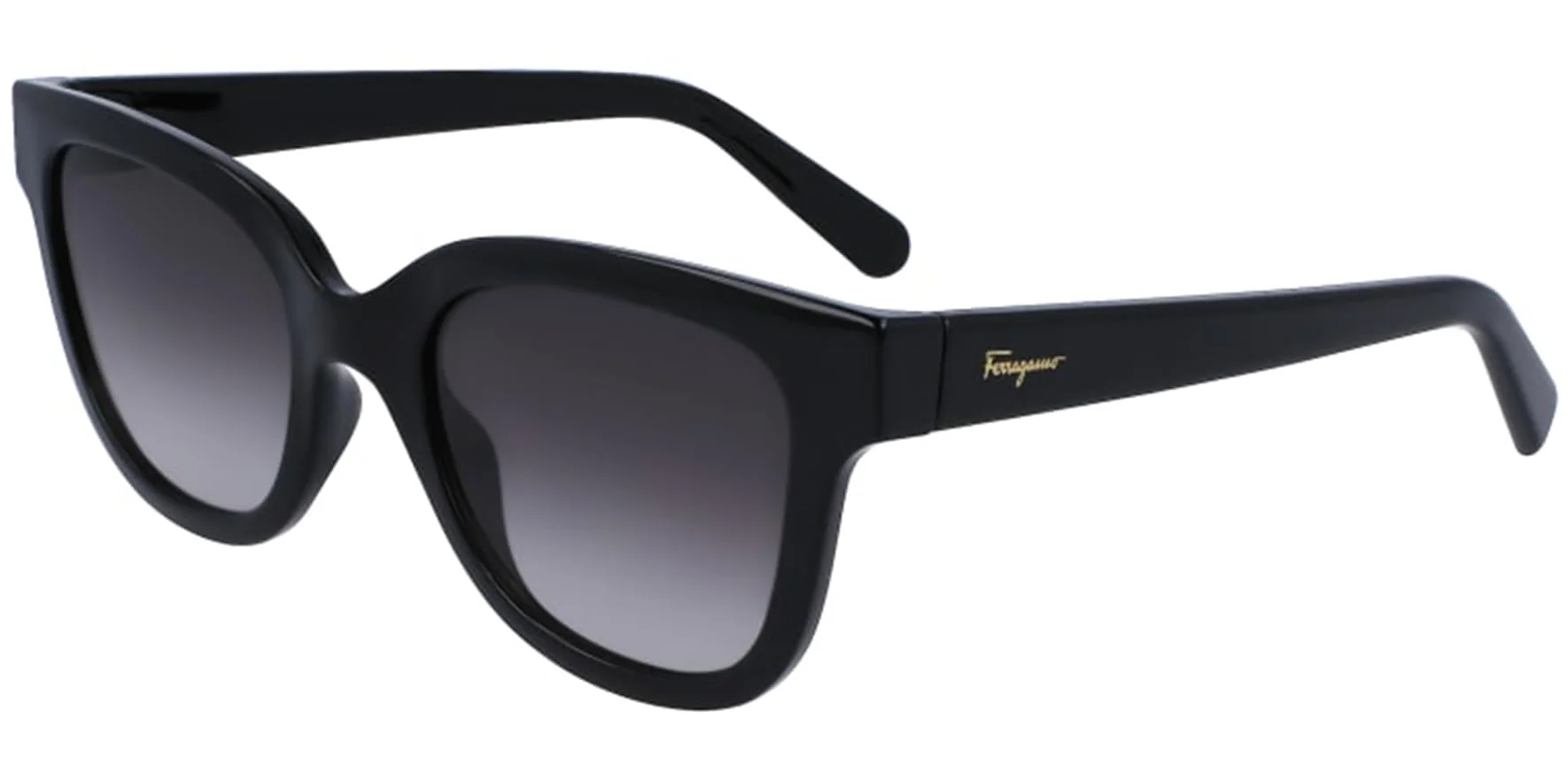 Clean SALVATORE FERRAGAMO Smoke Gradient Square Ladies Sunglasses SF1066S 001 52 Advanced