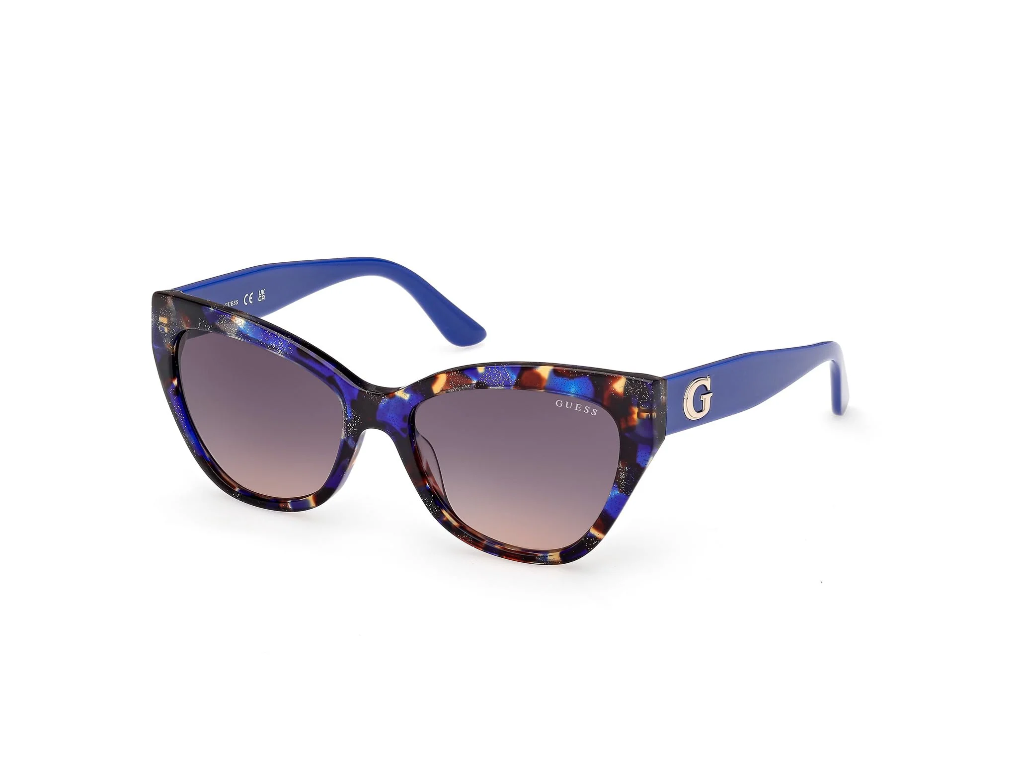Verified Guess GU00204 92F blue avana 55 17 140 WOMAN Sunglasses High-Grade