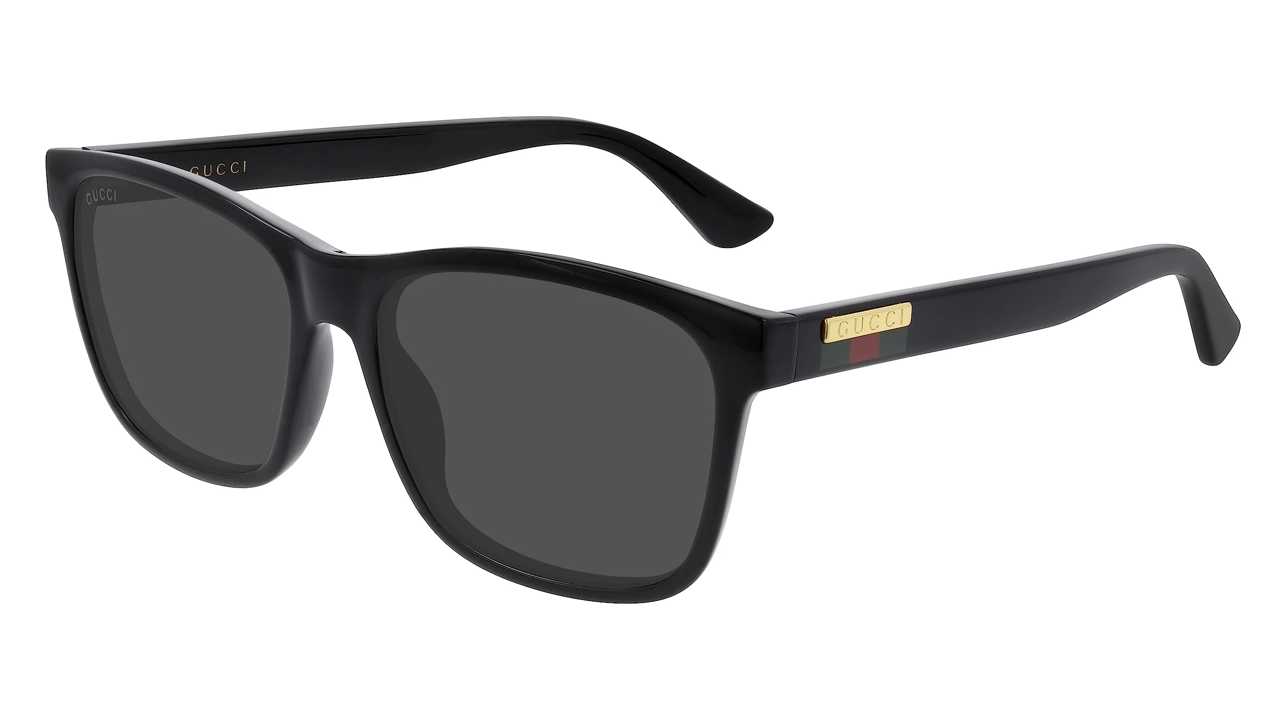 Convenient Gucci Men's Sunglasses Black-black-grey 57 Detailed