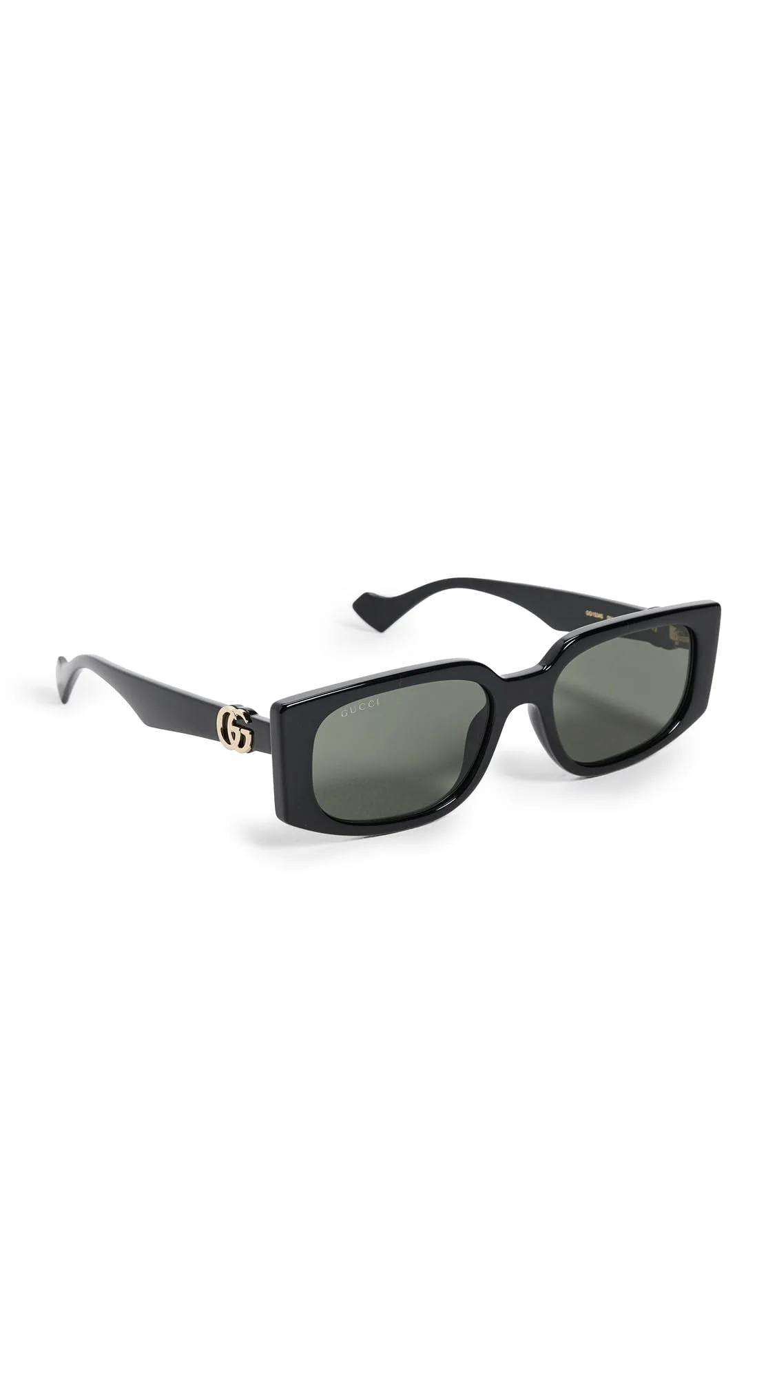 Premium Material Gucci Women's GG1534S Sunglasses Black-Black-Grey One Size Long-Lasting