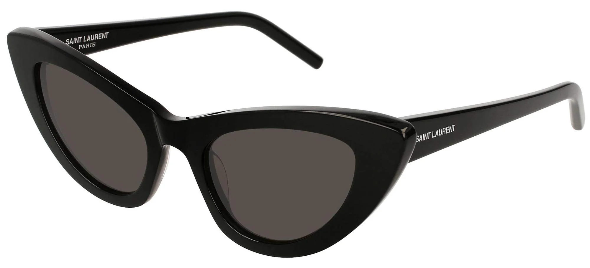Exceptional Saint Laurent Women's SL 213 Lily Sunglasses Black Solid Grey One Size User-Friendly