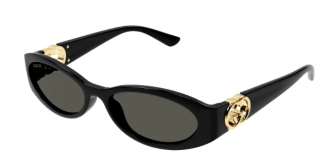 Exceptional Gucci Women's Hailey Sunglasses Black-Black-Grey One Size Soft
