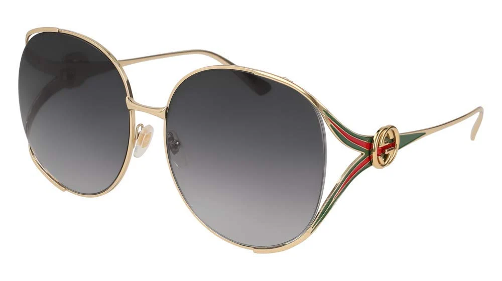 Eco-Friendly Gucci - GG0225S-001-gold Gold 1 Grey 63 Premium Material